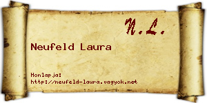 Neufeld Laura névjegykártya